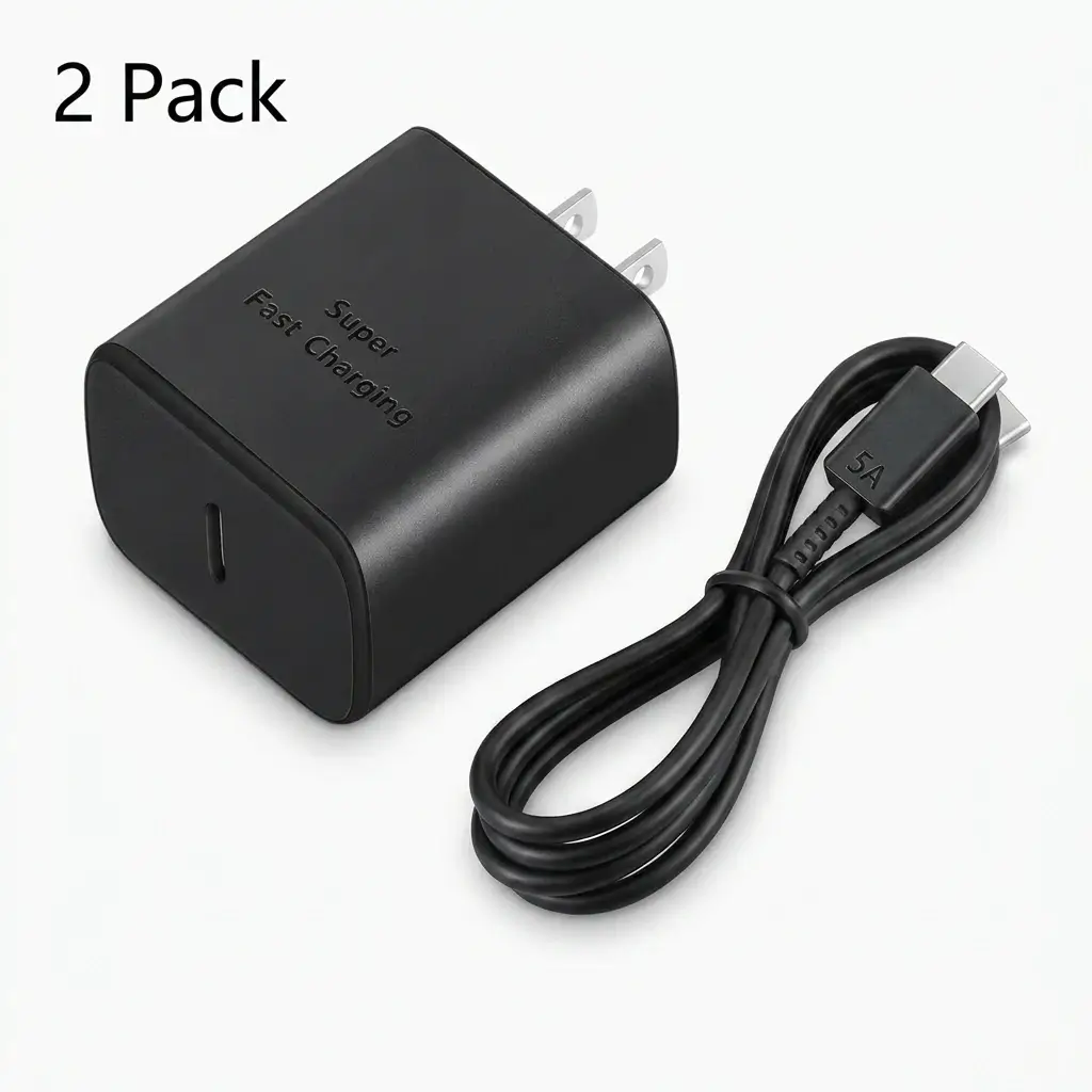 AISNI 45W GaN Super Fast Charger 2-Pack for Samsung Galaxy S26 S25 S24 S23